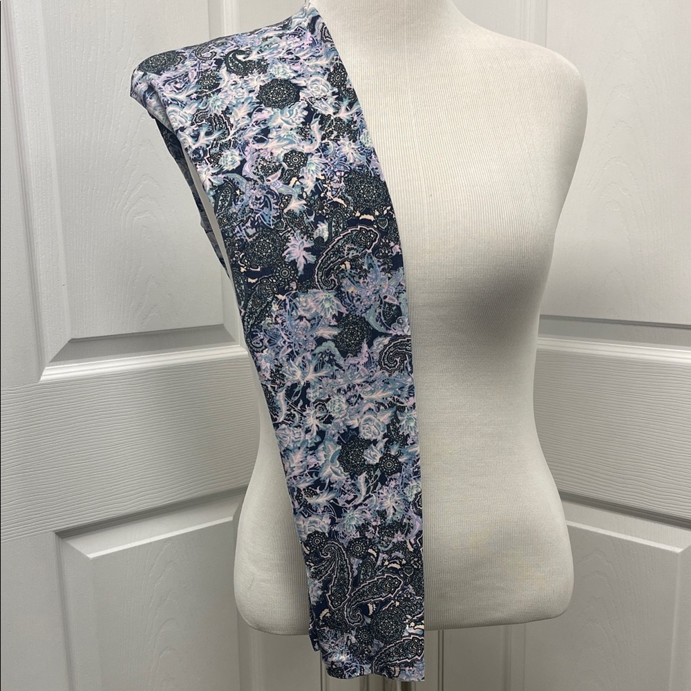 LuLaRoe OS One Size Paisley Leggings EUC